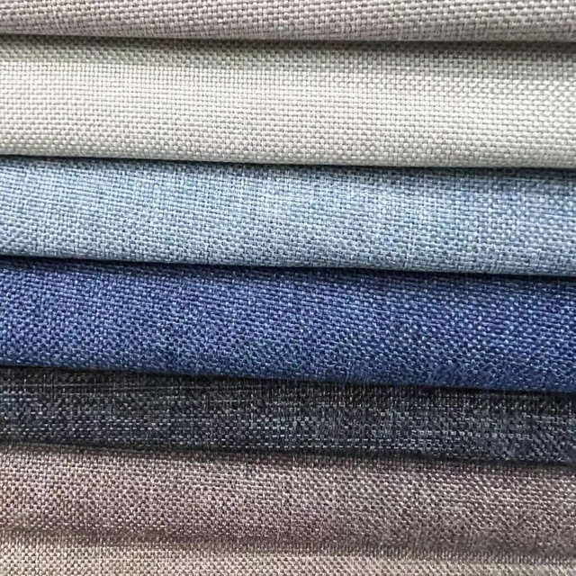 Durable Polyester Linen Fabric for Stylish Sofa Upholstery