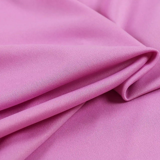Wholesale 100% Polyester Interlock Plain Knit for Sportswear 