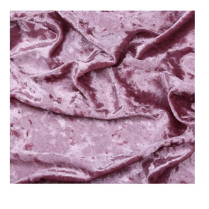 Wholesale Colorful Plain 100%Poly Korean Velvet Crushed Ice Velour Velvet Fabric